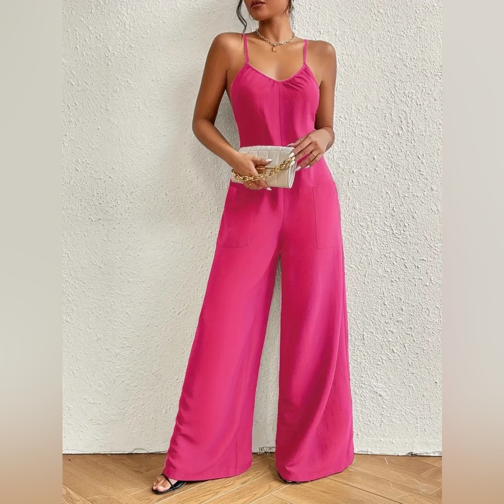 Chic Fuchsia Jumpsuit NWOT